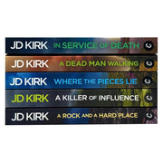 DCI Logan Crime Thrillers Series 17-21 Collection 5 Books Set by JD Kirk (In Service of Death, A Dead Man Walking, Where the Pieces Lie, A Killer of Influence and A Rock and a Hard Place) - The Book Bundle