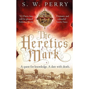 Set of three The Jackdaw Mysteries Series 3 books by S. W. Perry, featuring covers of The Saracen's Mark, The Angel's Mark, and The Heretic's Mark.