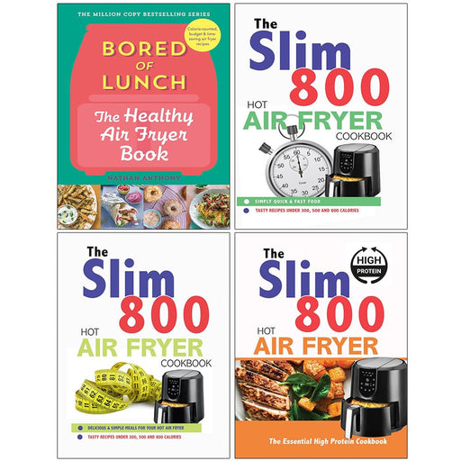 Bored of Lunch, The Slim 800 Hot, Hot Air Fryer, The Essential High  4 Books Set - The Book Bundle