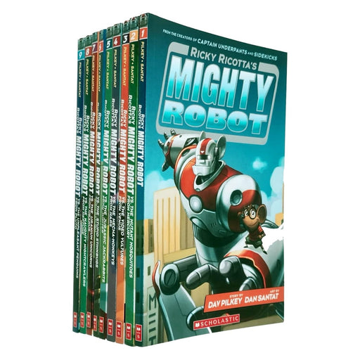 Ricky Ricotta Mighty Robot Collection 9 Books Set By Dav Pilkey - The Book Bundle