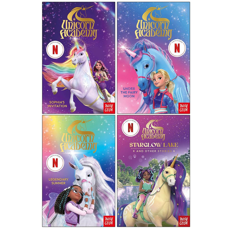 Unicorn Academy 4 Books Collection Set Including Sophia's Invitation, Under The Fairy Moon - Fiction - Paperback