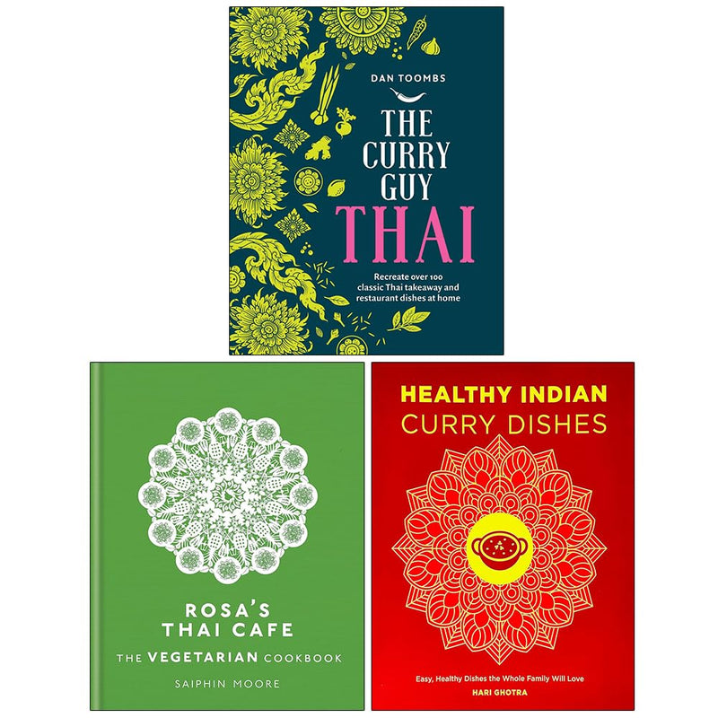 The Curry Guy Thai, Rosa's Thai Cafe: The Vegetarian Cookbook & More 3 Books Collection Set - Non Fiction - Mixed Format