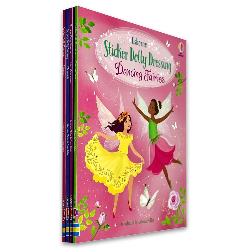 Sticker Dolly Dressing Activity Pack 4 Mini Books By Usborne For Children - Ages 5–7 - Paperback