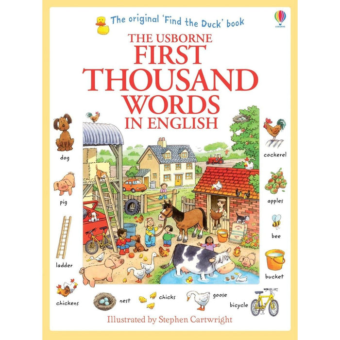 Usborne First Thousand Words In English Children Book By Heather Amery - The Book Bundle