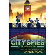 Six-book City Spies series set by James Ponti for middle grade readers, featuring colorful cover art of adventure and espionage.