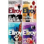 L.A. Quartet noir collection set by James Ellroy, four fiction books in mixed formats, published by Windmill Books Ltd.