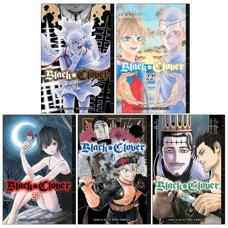 Black Clover Series 5 Books Collection Set By Yuki Tabata - Fiction - Paperback