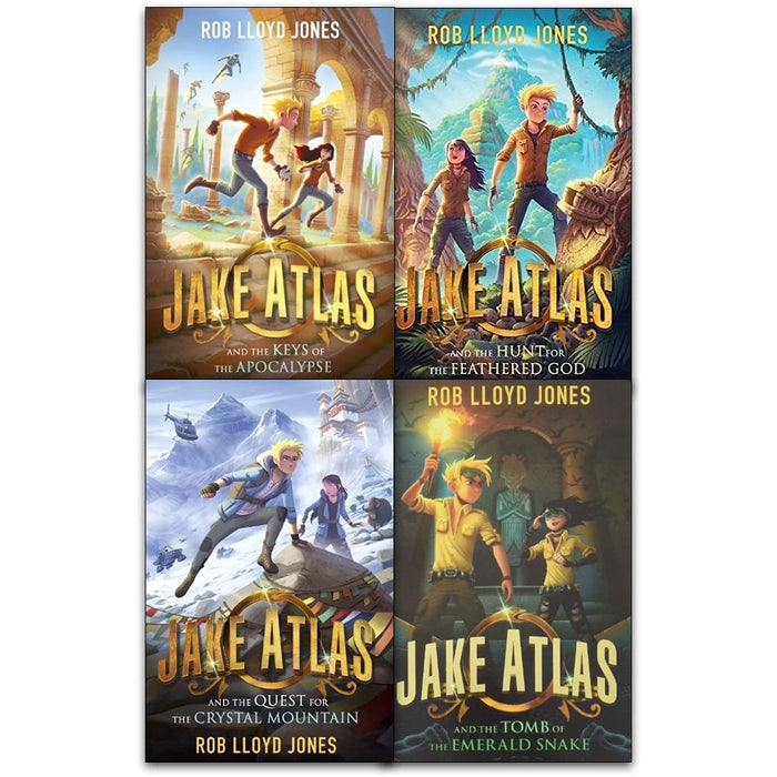 Jake Atlas Series 4 Books Collection Set by Rob Llyod Jones - Hunt For The Feathered God - The Book Bundle