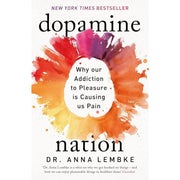 Two paperback nonfiction books from the Dopamine Nation collection by Dr. Anna Lembke, featuring titles on addiction and mental health.