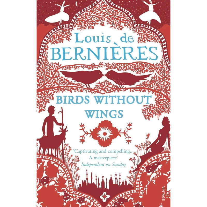 Vintage Louis de Bernières book set featuring Captain Corelli's Mandolin, Light Over Liskeard, Birds Without Wings in paperback edition.