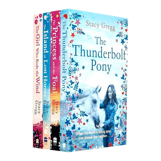 Stacy Gregg Collection 4 Books Set (The Thunderbolt Pony, The Girl Who Rode the Wind) - The Book Bundle