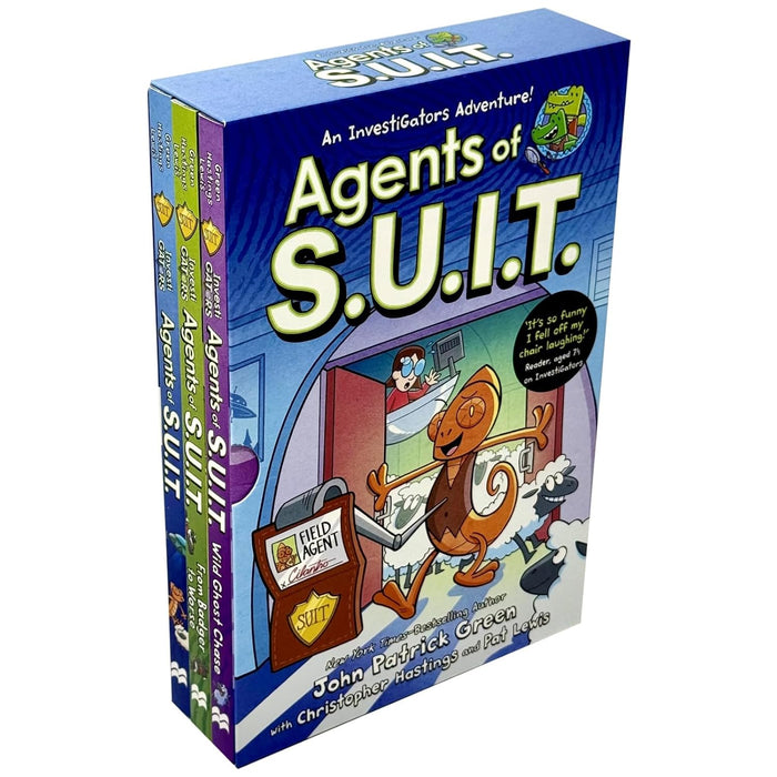 Investigators: Agents Of S.U.I.T. Series 3 Books Collection Box Set By John Patrick Green (Agents Of S.U.I.T., Wild Ghost Chase & From Badger To Worse)