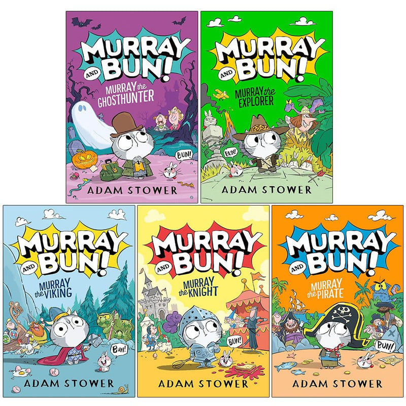 The Murray And Bun Series 1 To 5 Books Collection Set By Adam Stower - Fiction - Paperback