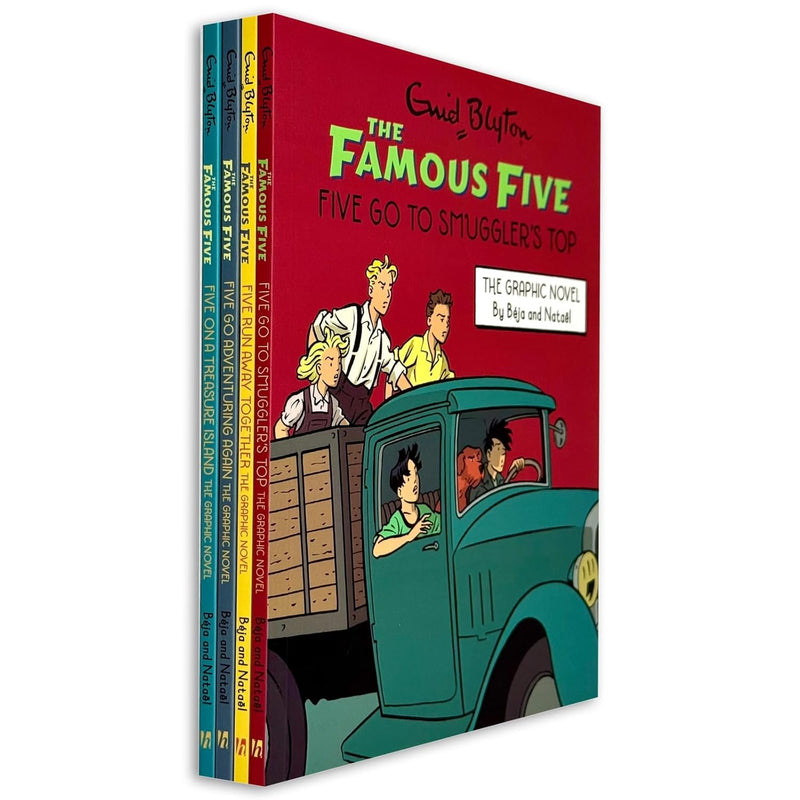 The Famous Five Graphic Novel 4 Books Collection Box Set By Enid Blyton