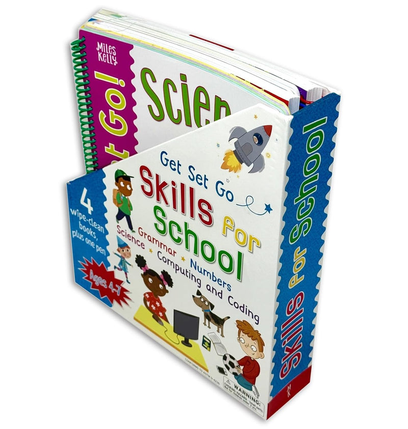 Get Set Go Skills For School 4 Books Collection Set - Wipe Clean - Non Fiction - Ages 4-7