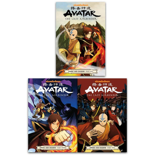 Avatar The Last Airbender Smoke and Shadow Series 3 Books Collection Set (Smoke and Shadow Part 1, Smoke and Shadow Part 2, Smoke and Shadow Part 3) - The Book Bundle
