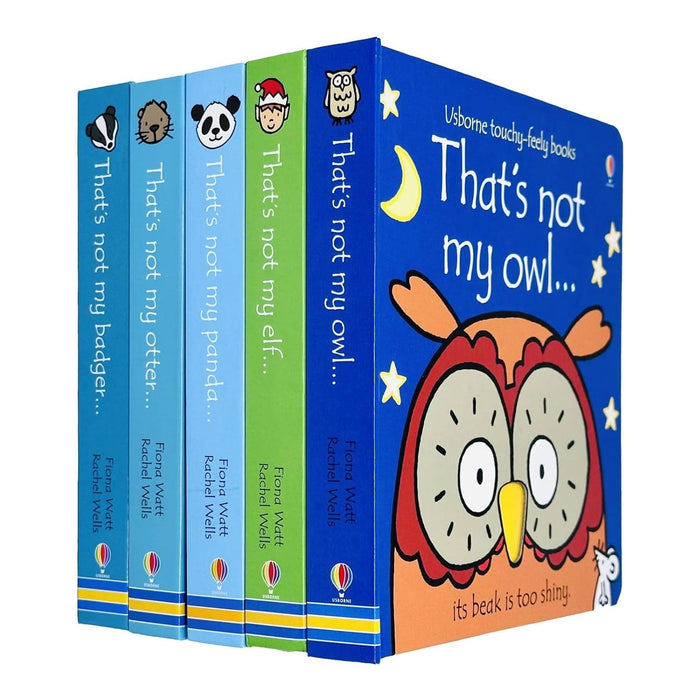 Usborne That's not my 5 Books Collection Set By Fiona Watt (Owl, Elf, Panda, Otter and Badger) - The Book Bundle
