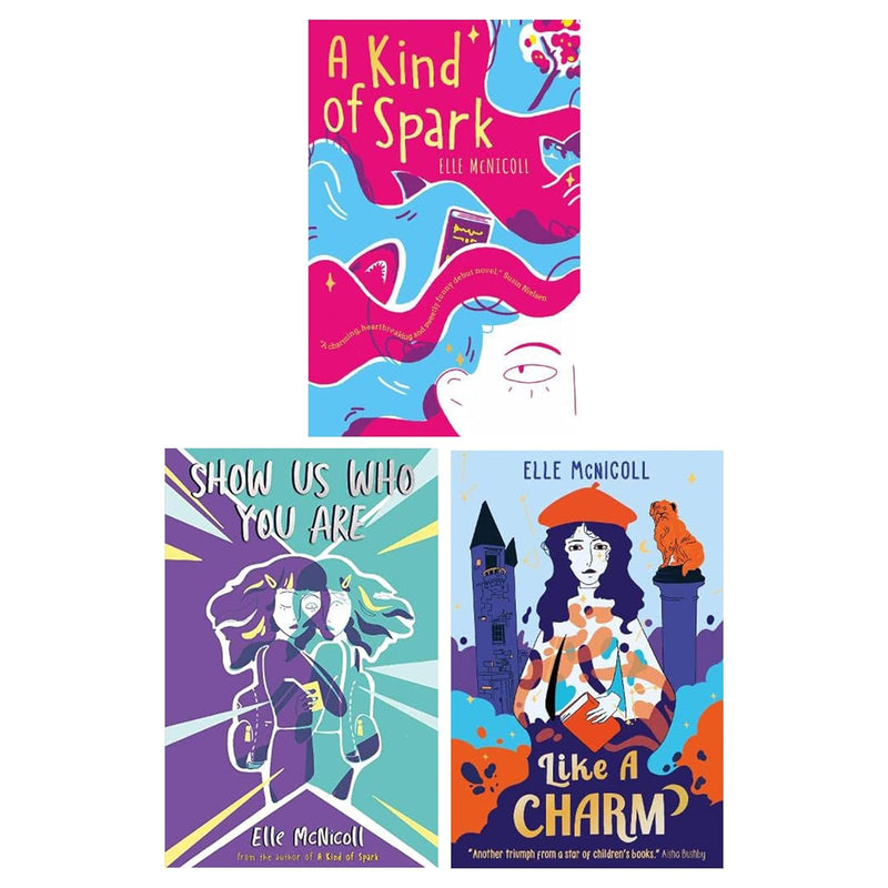 Elle McNicoll 3-book collection set including A Kind of Spark, Show Us Who You Are, and Like A Charm by Knights Of Media Ltd.