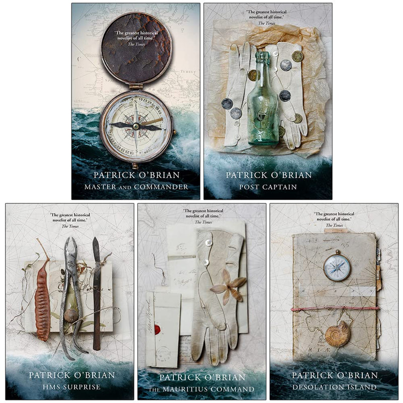 Patrick O'Brian Aubrey-Maturin Series 5 Books Collection Set (Master and Commander)