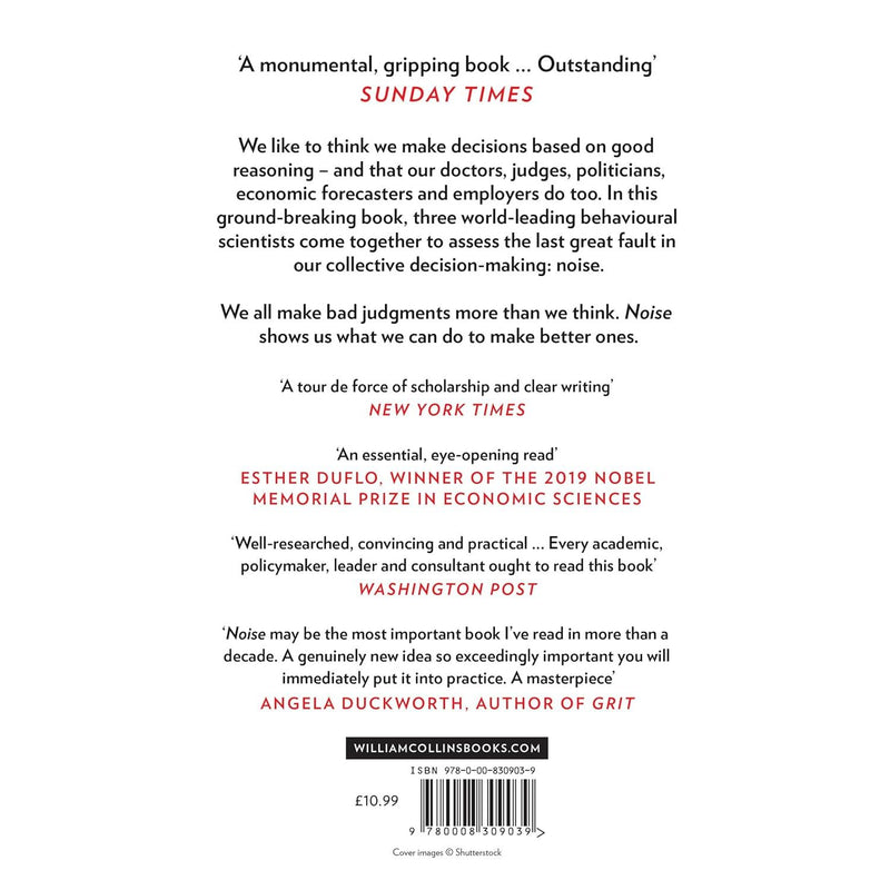 Noise: A Flaw in Human Judgment by Daniel Kahneman, Olivier Sibony & Cass R. Sunstein - Non Fiction - Paperback