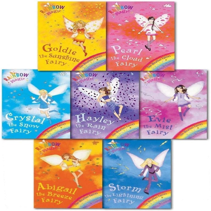 Daisy Meadows Rainbow Magic The Weather Fairies Series 2 Collection 7 Books Set - The Book Bundle