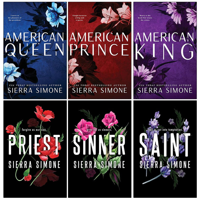 Sierra Simone New Camelot Series & Priest Trilogy 6 Books Set (American Prince, American King, American Queen, Priest, Sinner, Saint) - The Book Bundle