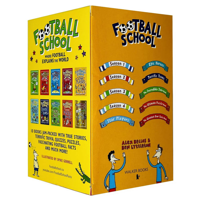 Football School The Fantastic Fan-Thology 10 Books Collection Box Set By Alex Bellos & Ben Lyttleton - The Book Bundle