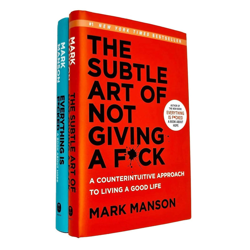 Mark Manson 2 Books Collection Set (The Subtle Art of Not Giving a F*ck & Everything Is F*cked)