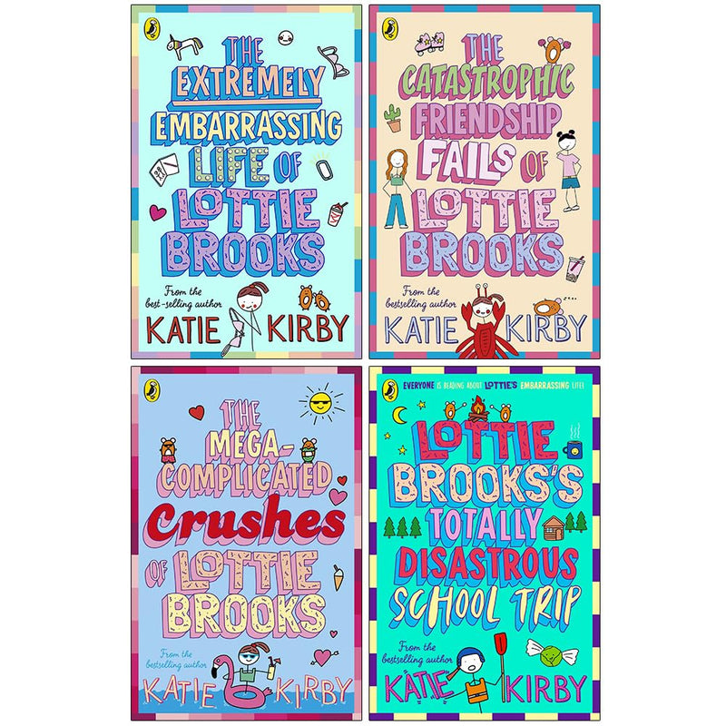Lottie Brooks Series 4 Books Set by Katie Kirby Totally Disastrous School-Trip - The Book Bundle