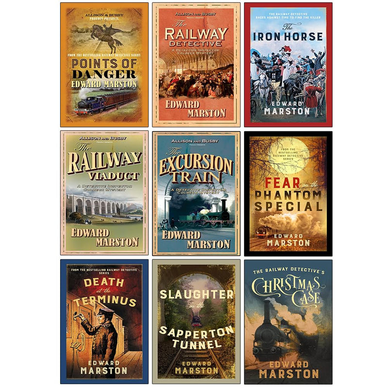 The Railway Detective Series 9 Books Collection Set by Edward Marston - Fiction - Paperback