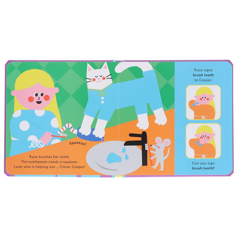 DK Rose Signs Series by Rose Ayling-Ellis Illustrated 4 Picture Books Collection Set (Rose Signs: Good Morning!, Good Night!, How Do You Feel? and Please and Thank you!) - The Book Bundle