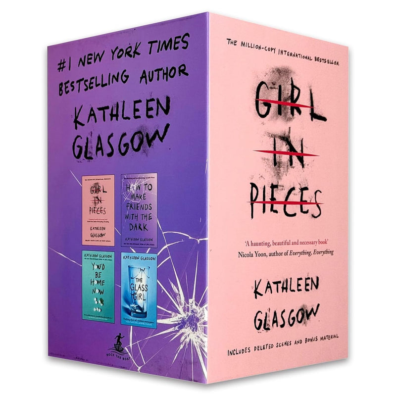Girl In Pieces & How To Make Friends 4 Books Collection Box Set by Kathleen Glasgow - Young Adult - Paperback