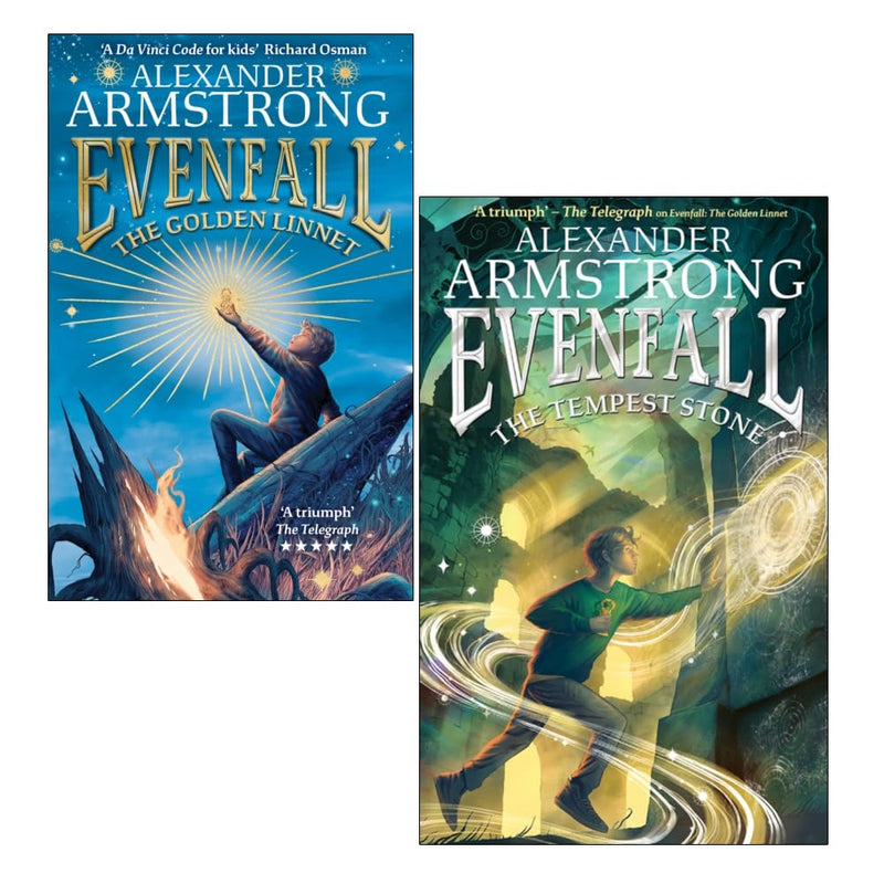 Evenfall Series 2 Books Collection Set by Alexander Armstrong (Evenfall The Golden Linnet and Evenfall The Tempest Stone) - The Book Bundle