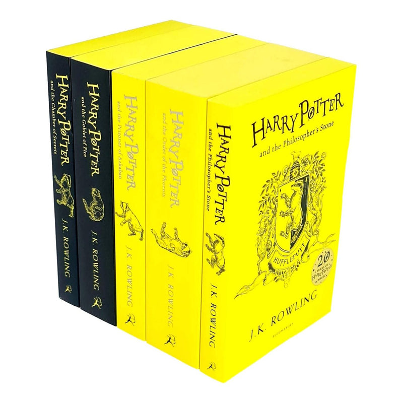 Harry Potter House Hufflepuff Edition Series 6-10: 5 Books Collection Set By J.K. Rowling - The Book Bundle