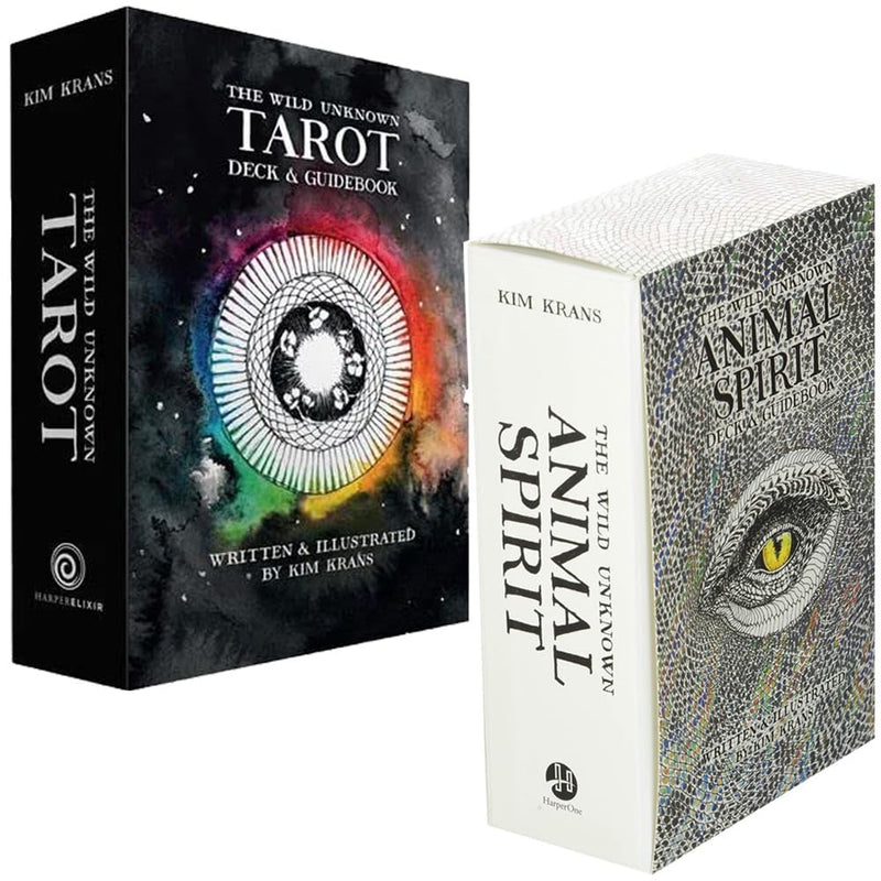 The Wild Unknown Animal Spirit & Deck and Guidebook By Kim Krans Collection 2 Books Set - The Book Bundle