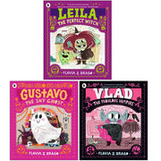World of Gustavo Collection 3 Books Set by Flavia Z. Drago (Leila the Perfect Witch, Vlad the Fabulous Vampire & Gustavo the Shy Ghost) - The Book Bundle
