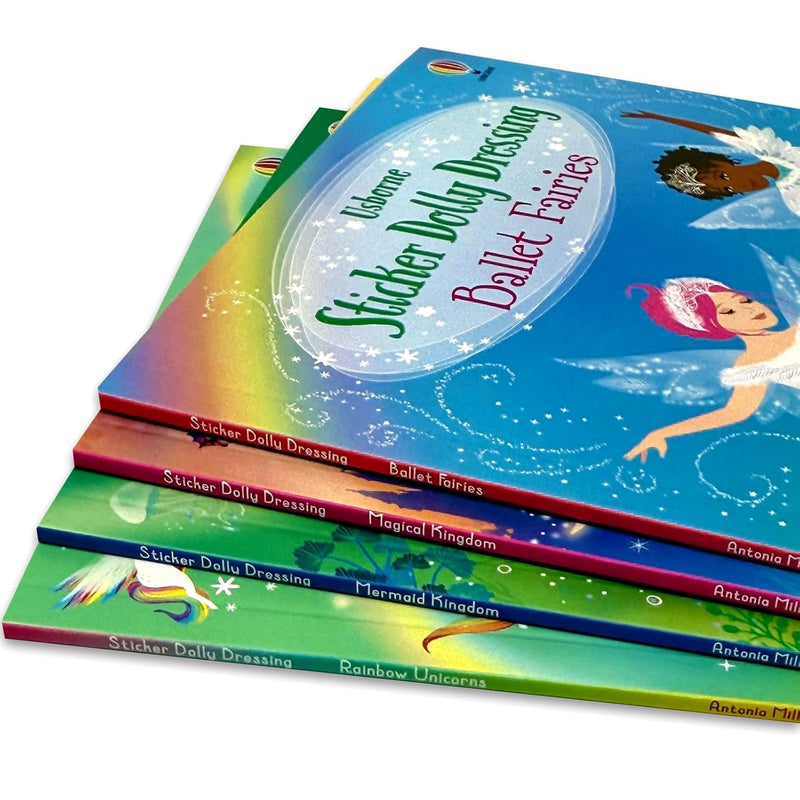 Sticker Dolly Dressing 4 Books Collection Box Set by Fiona Watt - Ages 7–9 - Paperback