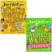 The World's Worst Series 2 Books Collection Set By David Walliams (The World's Worst Children 3 and The World's Worst Superheroes) - The Book Bundle