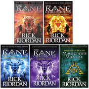 The Kane Chronicles 5 Books Set By Rick Riordan (The Red Pyramid, Throne of Fire, Serpent's Shadow, Survival Guide, Brooklyn House) - The Book Bundle