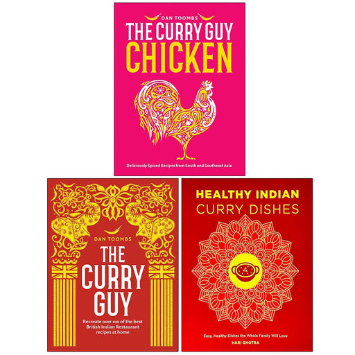 Curry Guy Chicken, The Curry Guy & Healthy Indian Curry Dishes 3 Books Collection Set - The Book Bundle