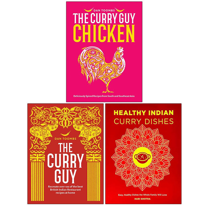 Curry Guy Chicken, The Curry Guy & Healthy Indian Curry Dishes 3 Books Collection Set - The Book Bundle