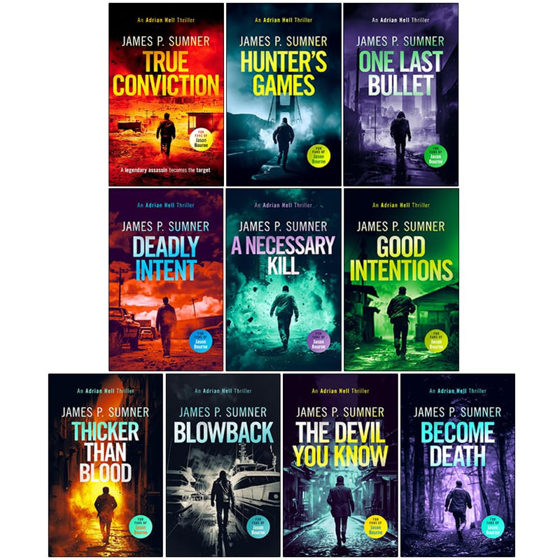 Adrian Hell Series 10 Books Collection Set By James P. Sumner - Fiction - Paperback