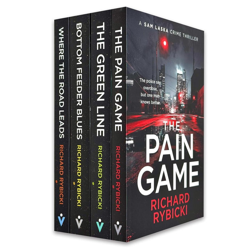 The Sam Laska Crime Thriller Series 4 Books Collection Set by Richard Rybicki - Fiction - Paperback
