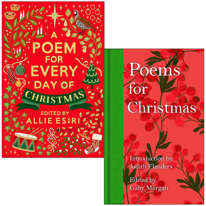 A Poem for Every Day of Christmas By Allie Esiri & Poems for Christmas By Gaby Morgan 2 Books Collection Set - The Book Bundle