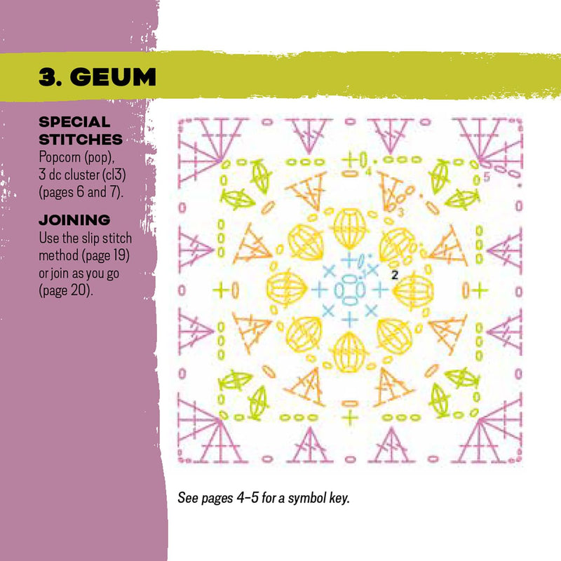 Claire Montgomerie Granny Square Flowers crochet card deck with 50 mix-and-match designs for crochet crafters, featuring colorful flower patterns.