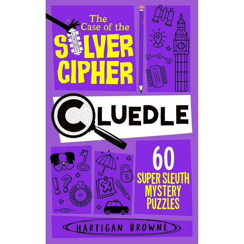 Cluedle Series 5 Books Collection Set by Hartigan Browne, fiction paperback, featuring colorful book covers in a display.