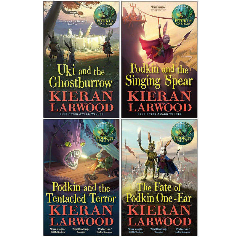 Podkin One-Ear Series 4-Book Collection Set by Kieran Larwood - Fiction - Paperback