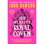 Her Majesty's Royal Coven book collection by Juno Dawson, featuring three fiction books in mixed formats with colorful covers.