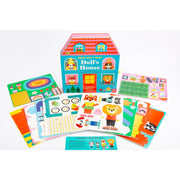 Fold-Out + Play: Doll's House: Build your own 3D house with interactive play pieces and stickers - The Book Bundle