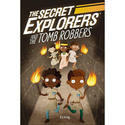 Eight paperback The Secret Explorers book collection by SJ King, fiction set with colorful covers, published by DK Flip Ltd.